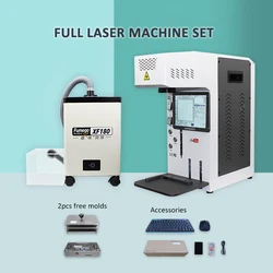 Mobile Phone Repair For iPhone 14 14Pro Max 14Plus 8G X XS Back Glass Removal Fiber Laser Machine With Box Fume Extractor