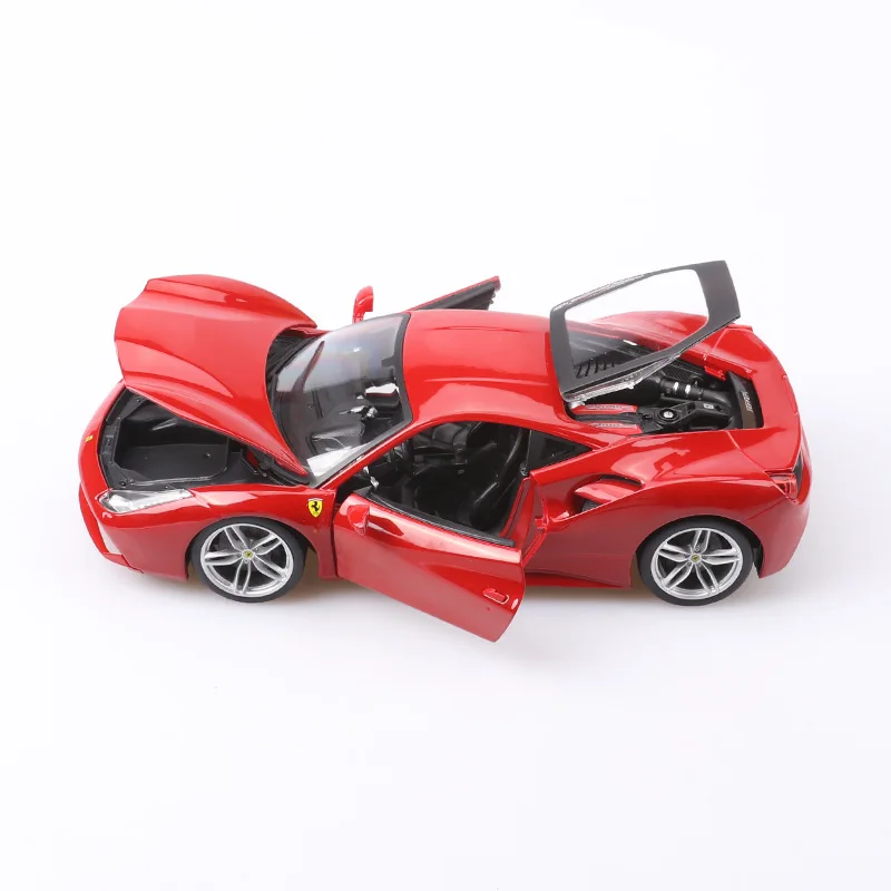 1:18 Высокая литая модель машины Модель Ferrari модель автомобиля 488GTB по форме спортивного автомобиля коллекция моделей для детей Подарки