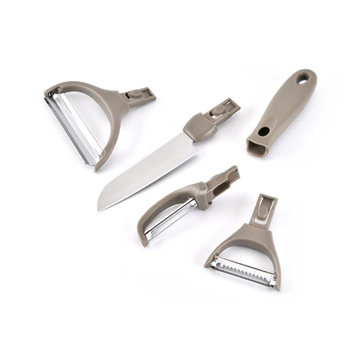 Multifunctional Kitchen Gadgets Set Cutter Peeler Chopping Board with Cover JS22