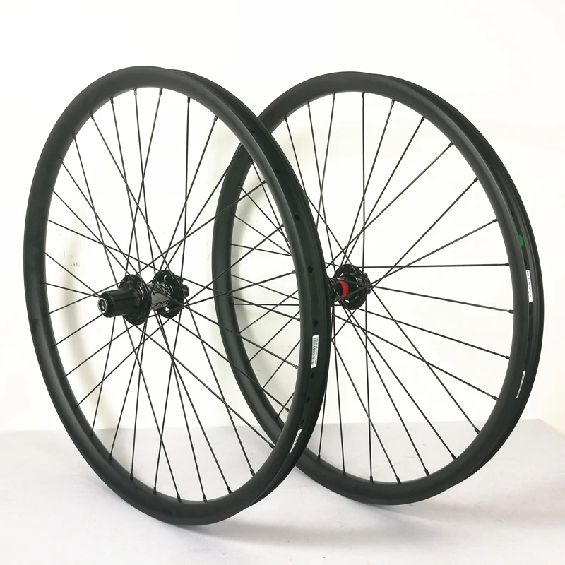 CARBON MOUNTAIN WHEELS 27.5ER 35MM WIDTH 25MM DEPTH 650B WITH KOOZER HUB FRONT 110X20MM NOT BOOST REAR 135X12MM | Спорт и