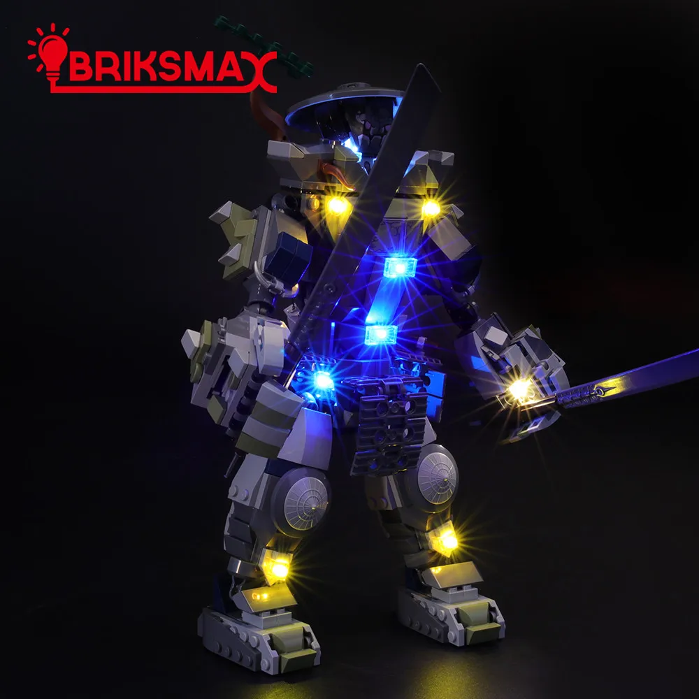 BriksMax светодиодный светильник комплект для 70658 Ninja GO Oni Titan строительные блоки светильник ing набор(не включает модель