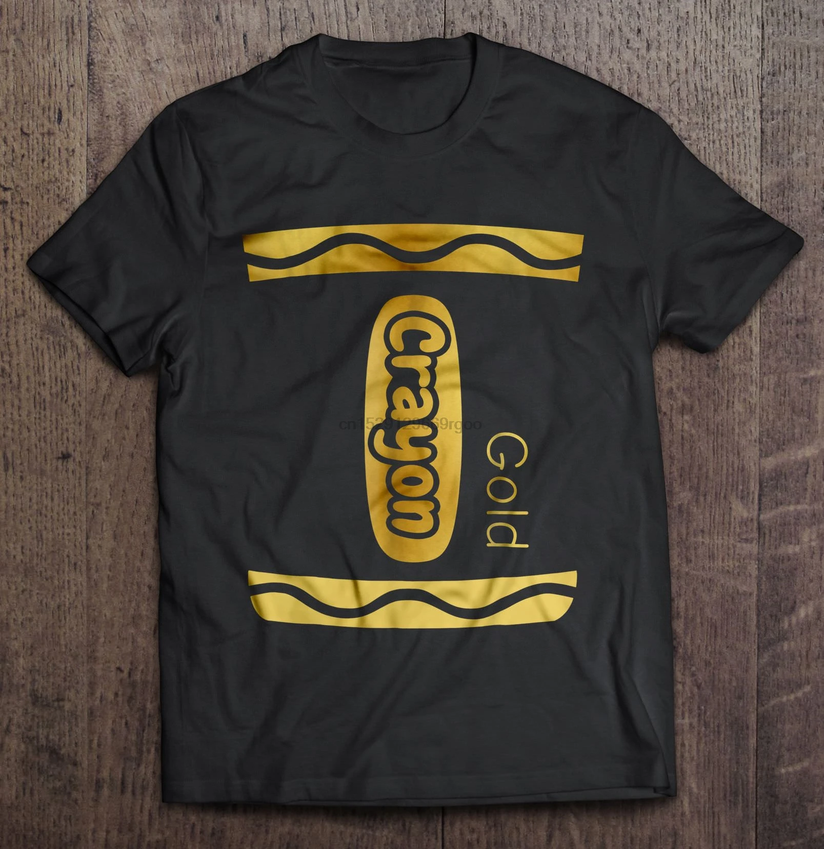 Men T Shirt Gold Crayon Halloween Costume Version2 Women t-shirt |