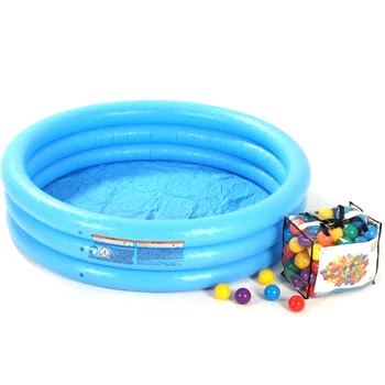 

Crystal Blue Inflatable Swimming Pool Crystal Blue Children's Outdoor Inflatable Swimming Pool 130X30cm