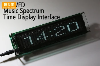 

VFD FFT Music Spectrum Level Audio Indicator Rhythm LED Display Electronic Clock Level Indicator Electric Frequency