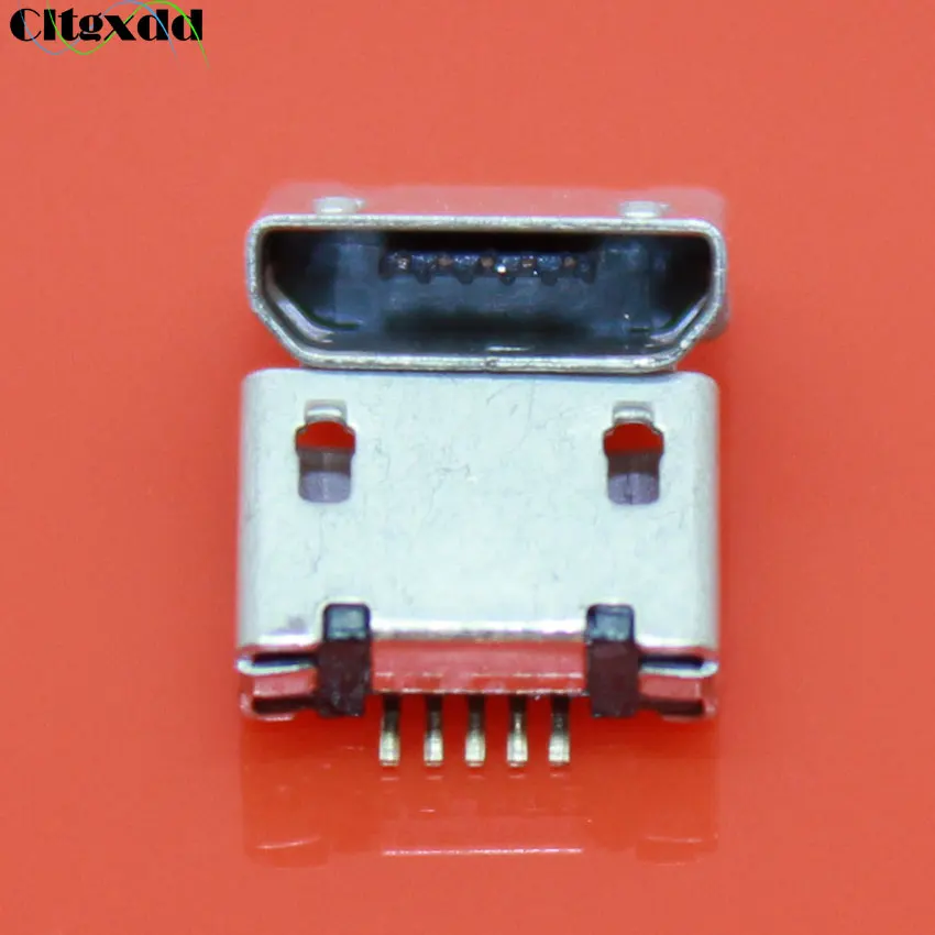 Cltgxdd 1 шт. Micro USB Jack 5 Pin Плоский DIP хвост разъем Micro USB зарядный порт для samsung lenovo Huawei ZTE htc и т. Д