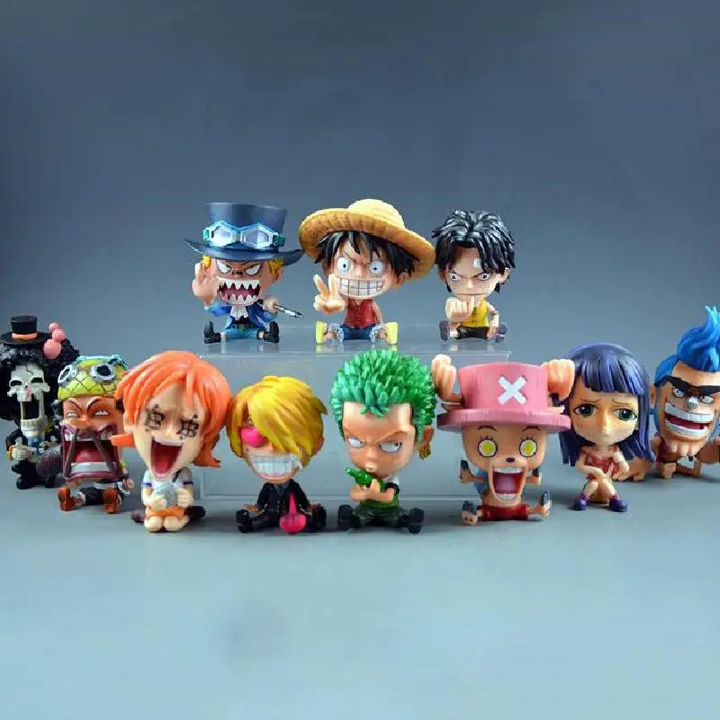 Экшн-фигурки Gk Q Kids Luffy Usopp Nami Sabo Ace Chopper Sanji Roronoa Zoro детство Ver. ПВХ аниме экшн-модель