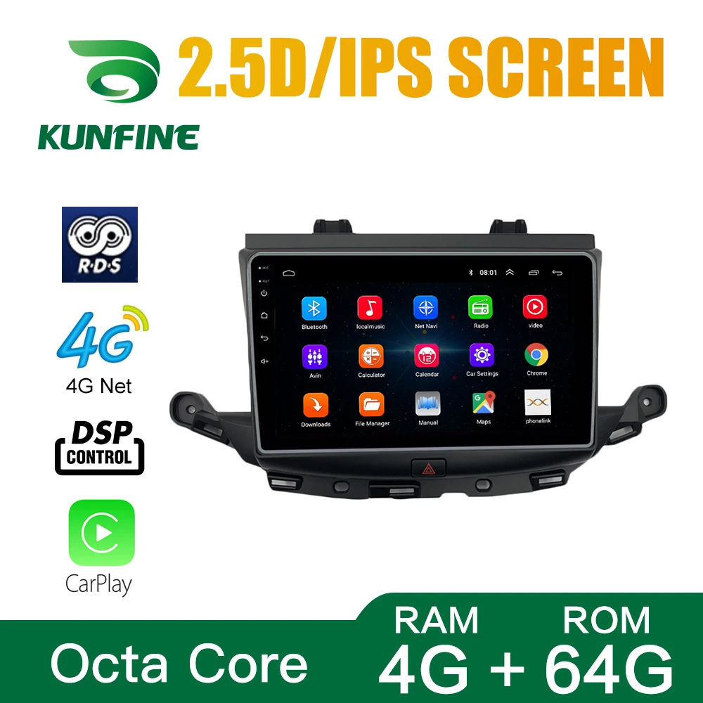 Автомагнитола с GPS навигацией восьмиъядерным процессором Android 10 0 для OPEL ASTRA K 2016 2017