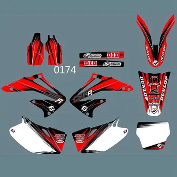 

New Full Graphics Decals Stickers Custom Number Name Glossy Bright Stickers Waterproof for HONDA CRF450 2002-2004