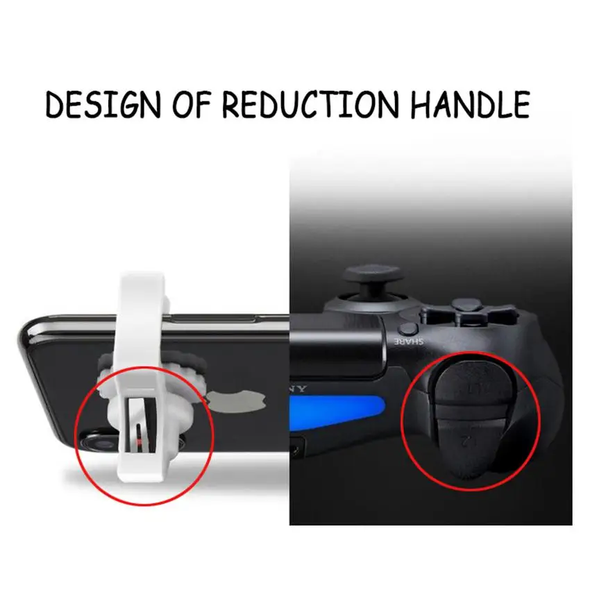 2PCS Pubg Mobile Controller L1R1 Shooter Trigger Fire Button PUBG Game Gamepad Controller For Smart Phone With Stand Function3