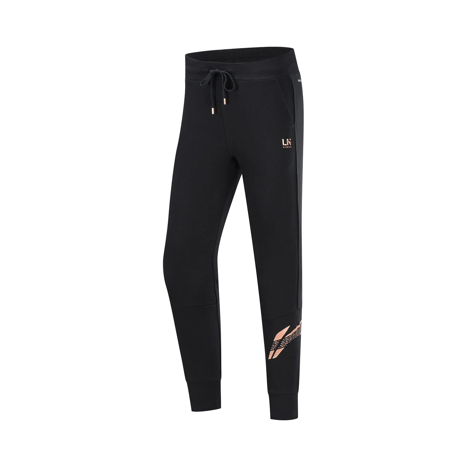 Li-Ning Women Training Series Sweat Pants Printing Loose Fit 60% Cotton 40% Polyester LiNing Sports Trousers AKLP538 WKY263 - Цвет: AKLP538-1H