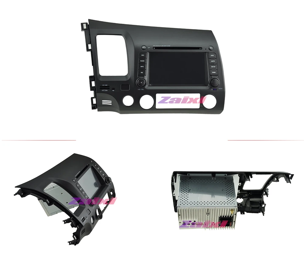 Discount ZaiXi android car dvd gps multimedia player For  Honda Civic 2006~2011 car dvd navigation radio video audio player 1