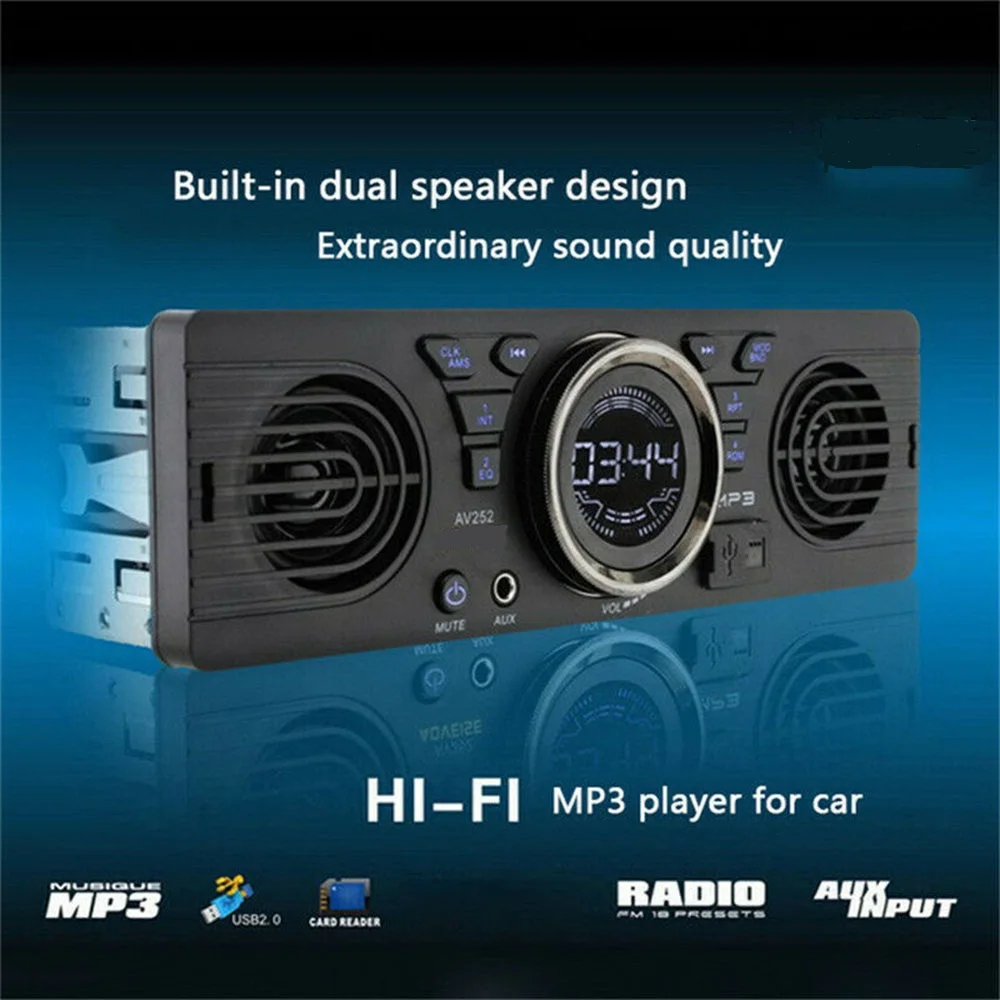 Автозапчасти 1* AV252B 12V Bluetooth Автомобильный MP3-плеер 2* Монтажные Аксессуары 1* Руководство пользователя