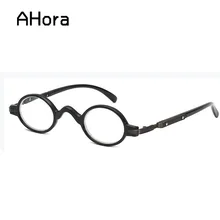 Ahora небольшой каркас очки для чтения для женщин и мужчин круглые пресбиопические очки+ 1,0+ 1,5+ 2,0+ 2,5+ 3,0+ 3,5+ 4,0