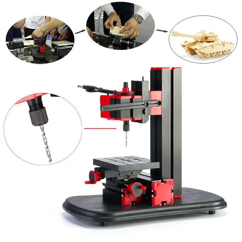 

20000 rpm Mini Drilling Machine Processing Metal Lathe Woodworking Modelmaking Home DIY Power Tools Indexing Machine Drilling