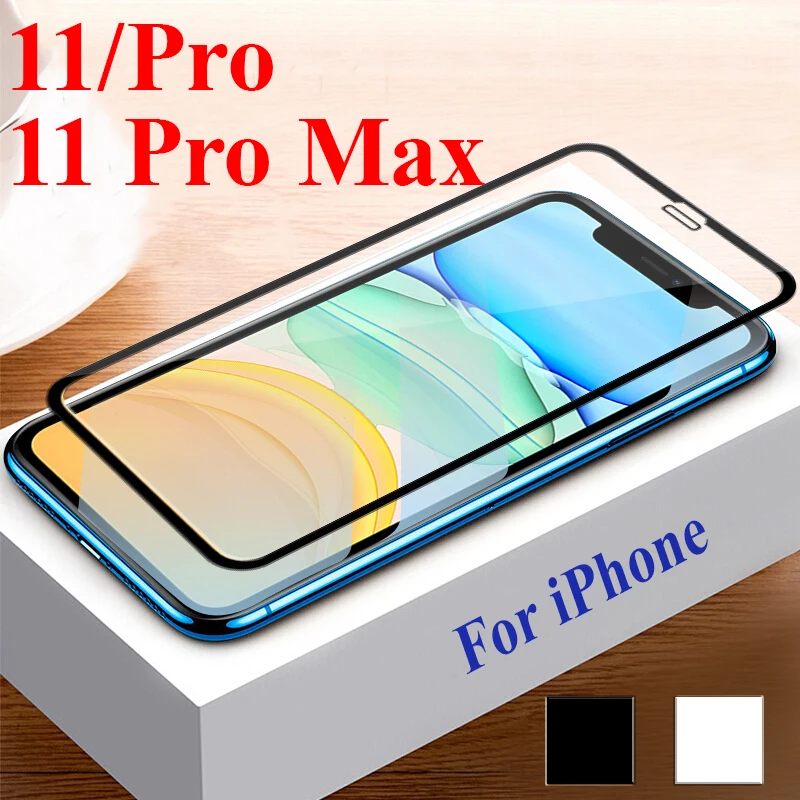 Закаленное стекло для iPhone 11 Pro защита экрана Aphone 11Pro Max бронированное Защитное