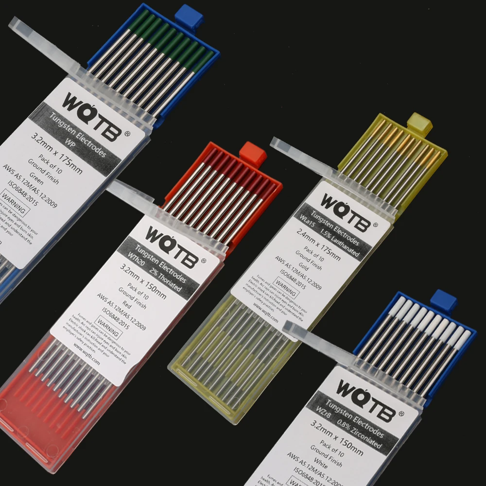 

TIG Tungsten electrodes 1.0 1.6 2.0 2.4 3.0 3.2 4.0mm welding rods WT20 WC20 WL15 WL20 WP WZR8 WS20 tig electrodes 150mm