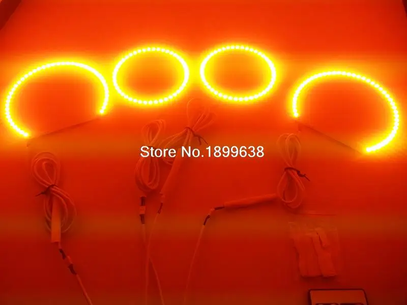 Super bright multiple color RGB Multi-Color LED Angel Eyes Kit with Remote control For BMW 3 Series - 4000087731611