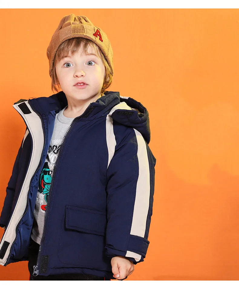 Winter Jacket Kid Girl Boy Winter Warm Coats child Hooded Zipper Hat Winter Warm Jackets