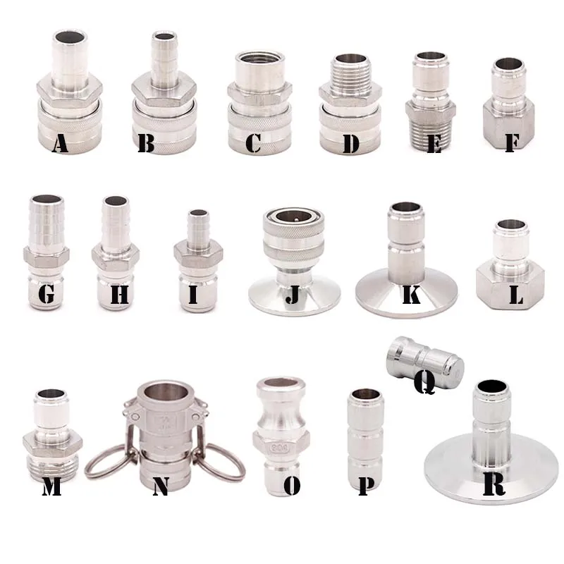 Homebrew Beer Quick Disconnect 304 Stainless Steel Ball Lock Style Free Shippingball lock