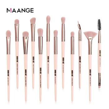 

Mink & Wink 12pcs Makeup Brushes Tool Set Cosmetic Powder Eye Shadow Foundation Blush Blending Beauty Make Make Up Brush