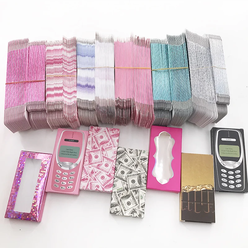 Wholesale Cheap Soft Lash Box For 8mm 27mm Mink Eyelashes Custom