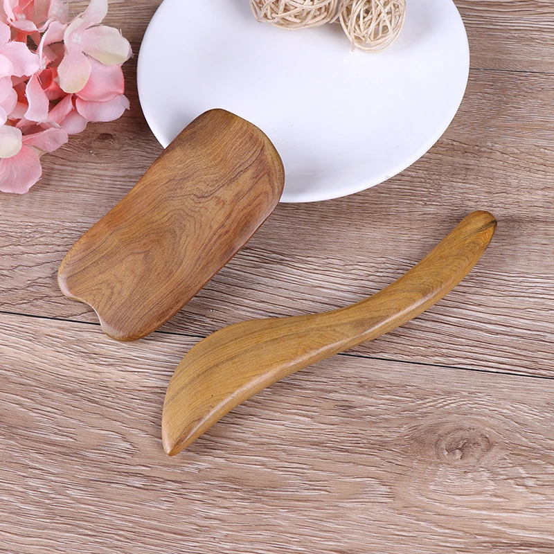 1/2pcs Sandalwood Gua Sha Board Massage Scraper Guasha Plates Slimming Body Care Tool | Красота и здоровье