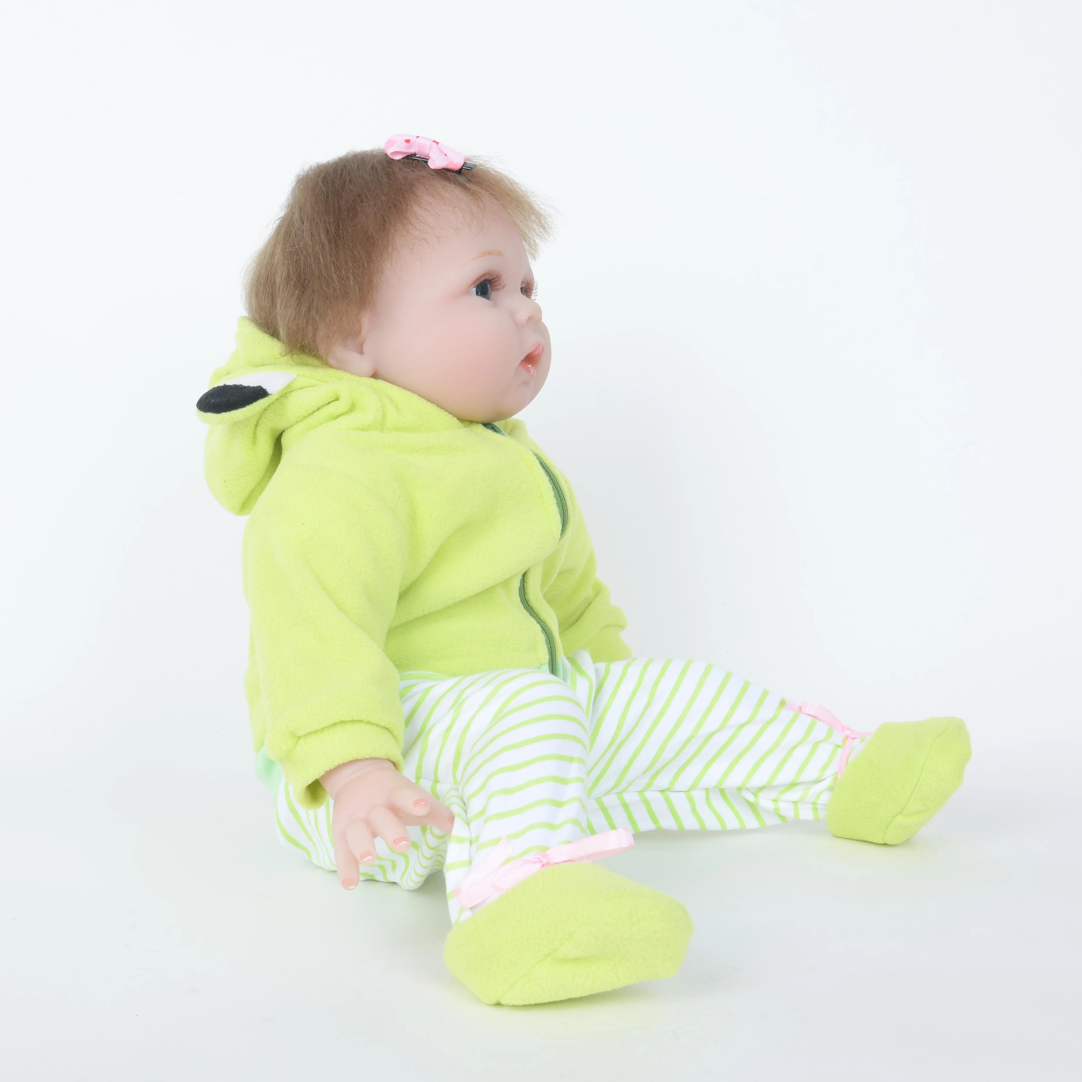 22 дюйма 55 см мягкие силиконовые Bebe Reborn Baby Doll Игрушки для ванной реалистичные куклы новорожденных Детская кукла «Принцесса» реалистичный ребенок игрушечный олень, детский приятель подарки