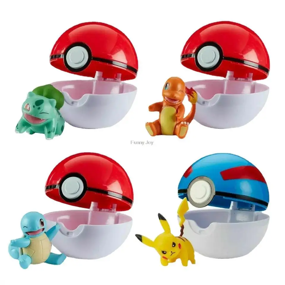 TOMY Pokemon Pikachu Fat Ding Yin Bu Kabi Beast WCT Belt Master ball Pokeball Japanese Movie&ampTV Action Figures Anime Toys | Игрушки и