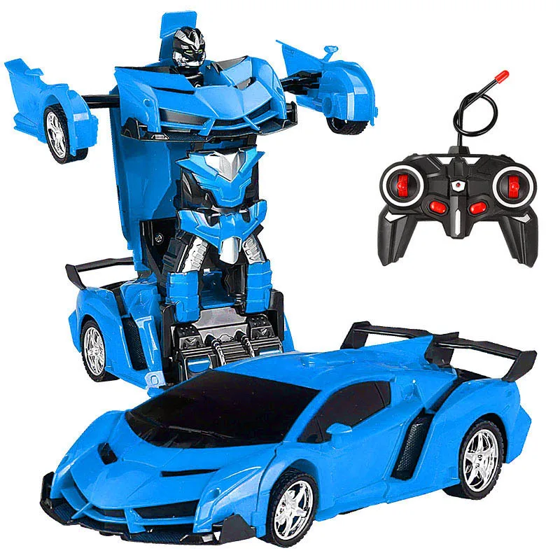 RC Car 24 styles Robots Toys Transformation Robots Sports Vehicle Model  Remote Cool Deformation Car Kids Toys Gifts For Boys remote control car RC Cars