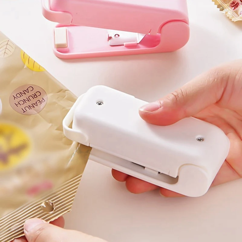 1Pc Mini Household Portable Heat Sealing Machine Impulse Sealer Seal Packing Plastic Package Random Color | Дом и сад