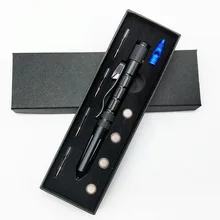 Многофункциональная тактическая ручка, вольфрамовая ручка, маленький фонарик, нож для резки каната, свисток, сенсорный джойстик для мобильного телефона, ручка на открытом воздухе