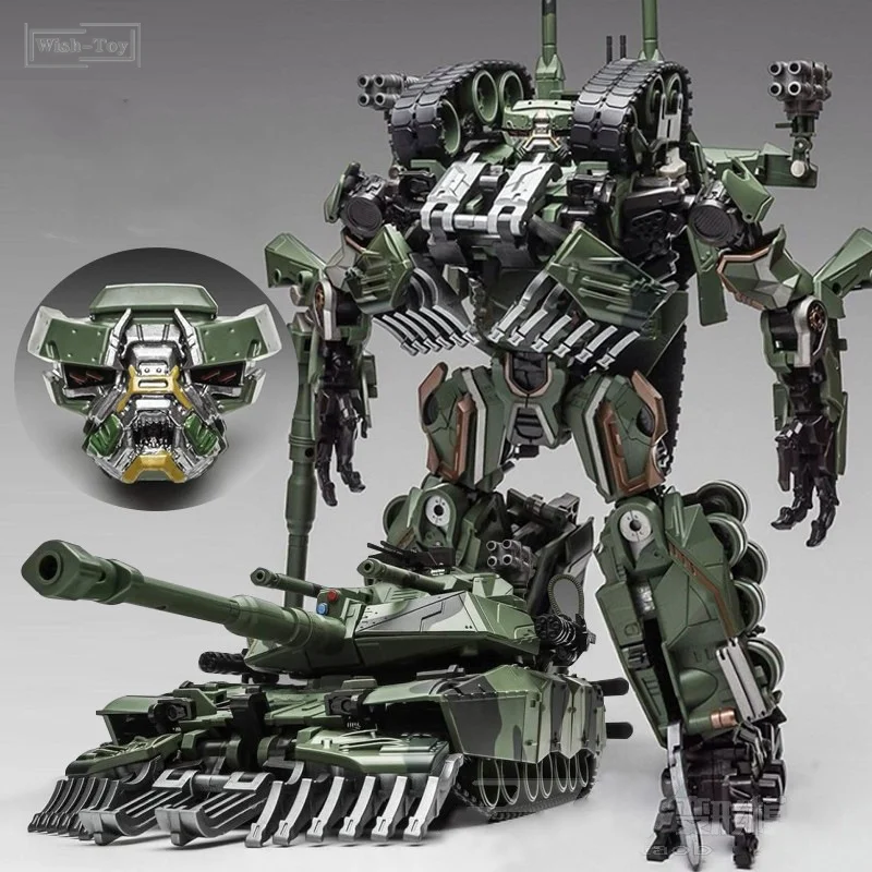 WJ Transformation Toys Brawl Alloy 28CM SS Leader Camouflage Tank M1A1 Mode KO Action Figure Robot
