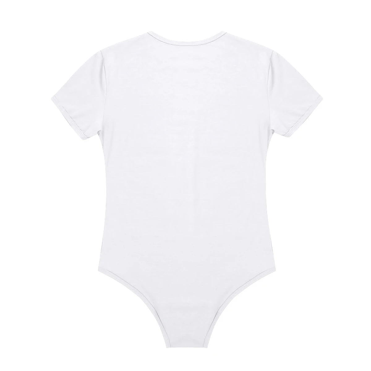 Men Adults Slim Body Bodybuilding Undershirts Round Neck Short Sleeves Press Crotch T-shirt Bodysuit One Piece Underwear Romper