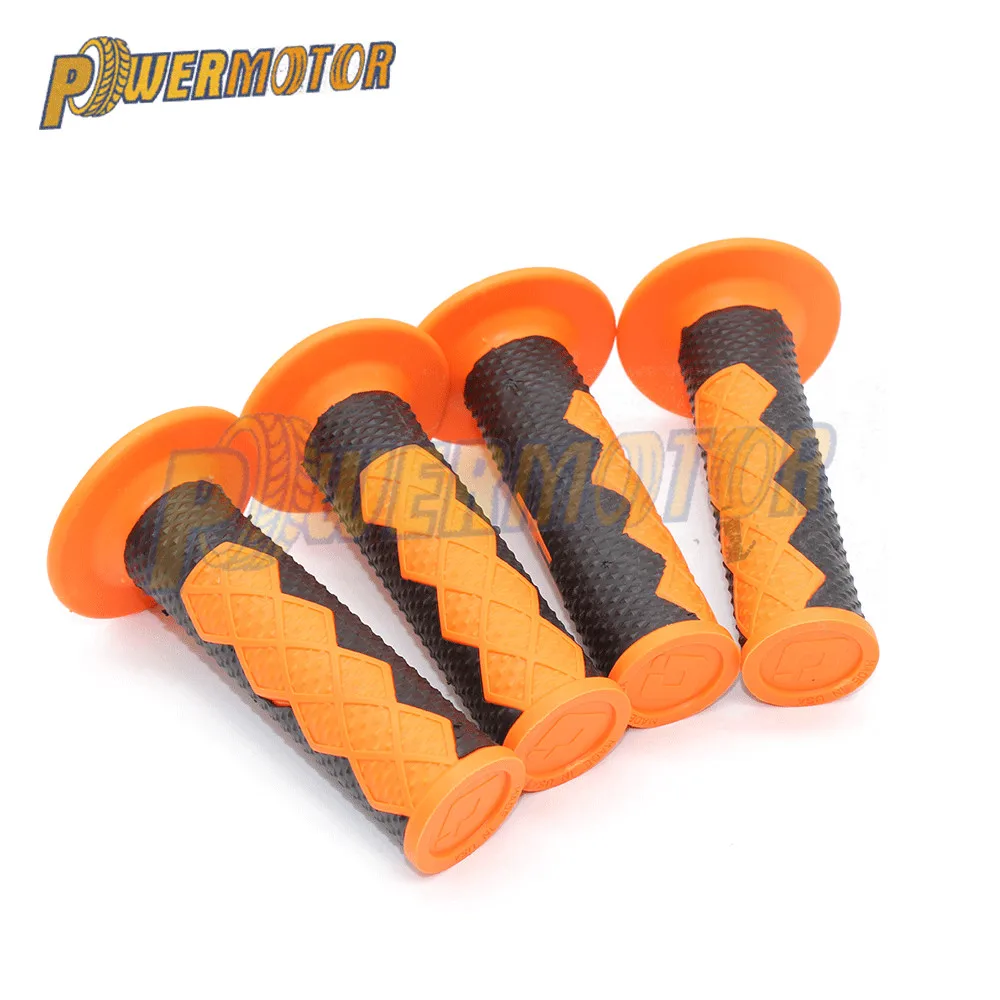 

7/8" 22mm Orange Motorcycle Rubber Hand Grips Handle Gel for Duke 125 200 250 390 790 EXC EXCF SX SXF XC XCF XCW 2001- 2017 2018