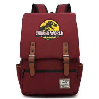 

B3304 Fashion Dinosaur Jurassic Park World Buckle Children School bag Teenagers Student Schoolbags Women Bagpack Men Backpack