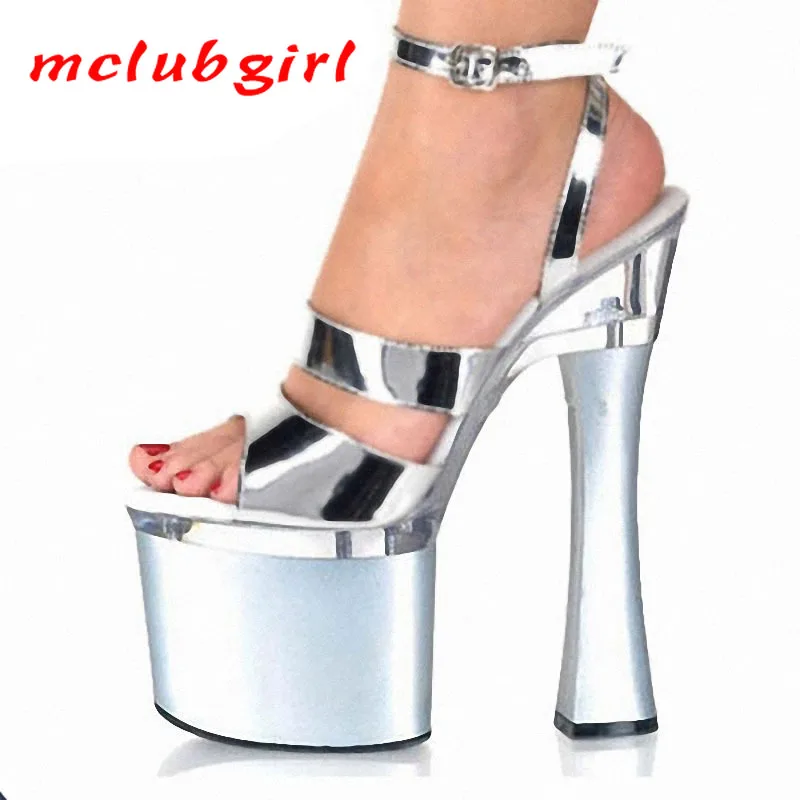 Mclubgirl/женские туфли на очень высоком каблуке 18 см платформе для подиума