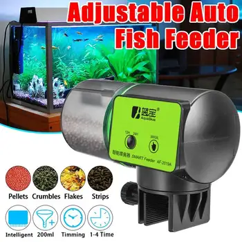 

LED Large-capacity Intelligent Timing Feeder Automatic Fish Feeder Timer Fish Feeder Fish Food Dispenser for Aquarium Fish Tank