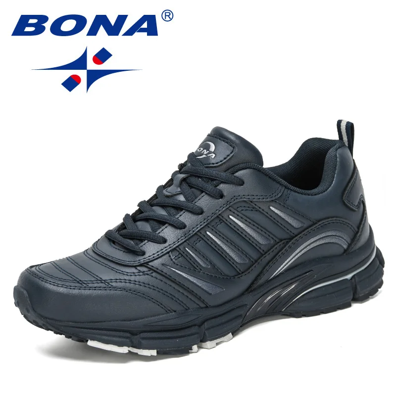 BONA 2021 New Designers Popular Sneakers Comfortable Solf Outdoor Shoes Man Leisure Shoes Men Zapatillas Hombre Casual Footwear