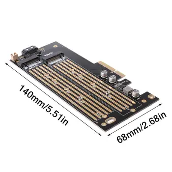 

1Set PCI Express PCI-E 3.0 X4 to NVMe M.2 M KEY NGFF SSD PCIE M2 Riser Card Adapter Support for 2230-2280 Size