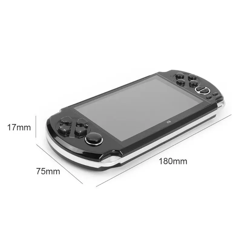 ALLOYSEED X9 Ретро портативная игровая консоль 5 "lcd цветной видео игровой плеер встроенный 3000 классические игры для детей MP5 игровая машина