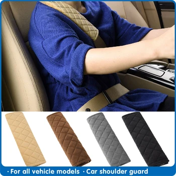 

4 color Car Seat Belt Shoulders Pads Interior Accessories Covers Goods Cushion Warm Short Plush Safety Protection For Car