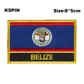 

Belize Rectangular Shape Flag patches embroidered flag patches national flag patches for clothing DIY Decoration PT0041-R