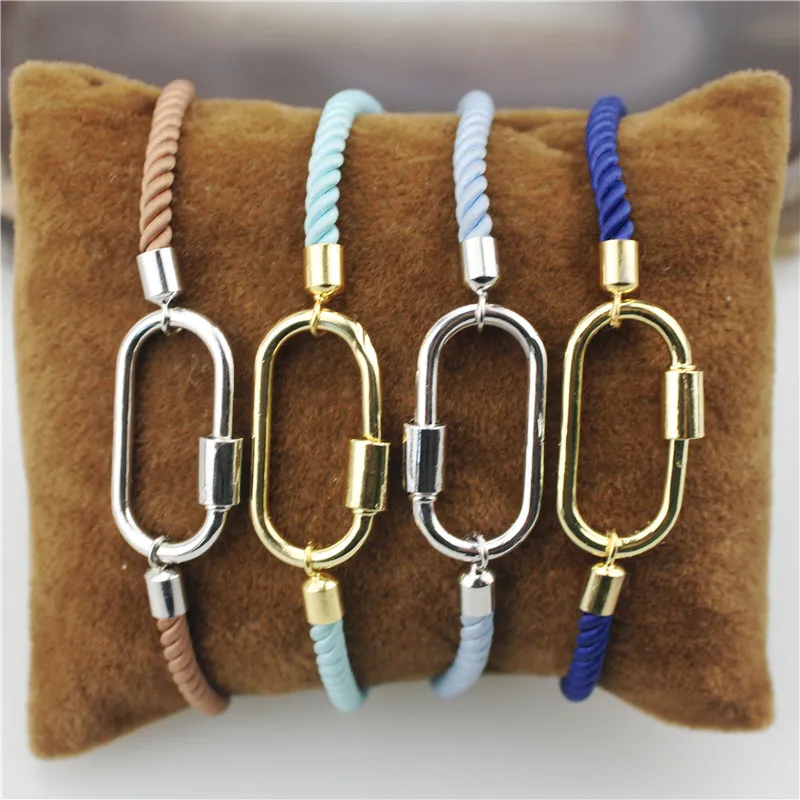 5 шт./лот высокое качество cz застежка браслет, овальная форма кубический циркон Шарм ювелирные изделия, Регулируемый Женский браслет