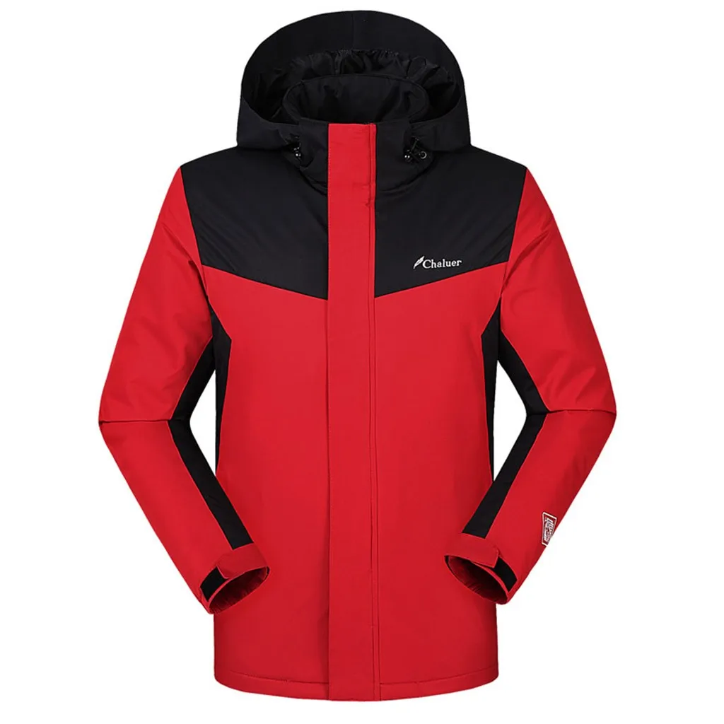 

Waterproof Windbreaker for Men Outdoor Softshell Jacket Sport Breathable Smart USB Electric Heating Warm Down Charge Jacket Coat