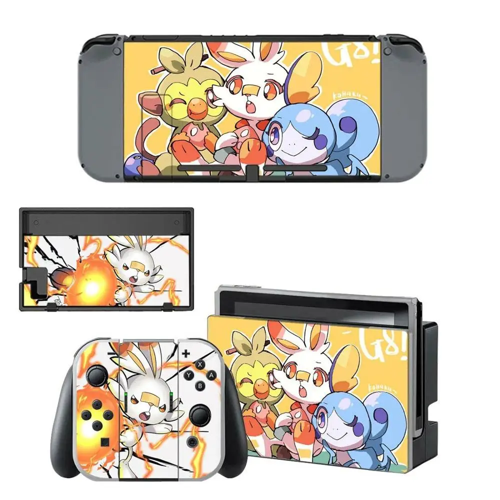 Наклейка Pokemon Go Sword Shield для nintendo Switch, наклейка для Kind Switch NS, консоль и контроллер Joy-Con