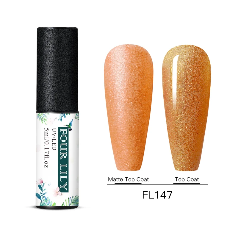 BS06918 Four Lily Gel Nail Polish Pure Color Semi Permanent UV Gel Nail Polish Gel For Manicure Varnish Paint Hybrid Nail Art Lacquer - Цвет: BS06918