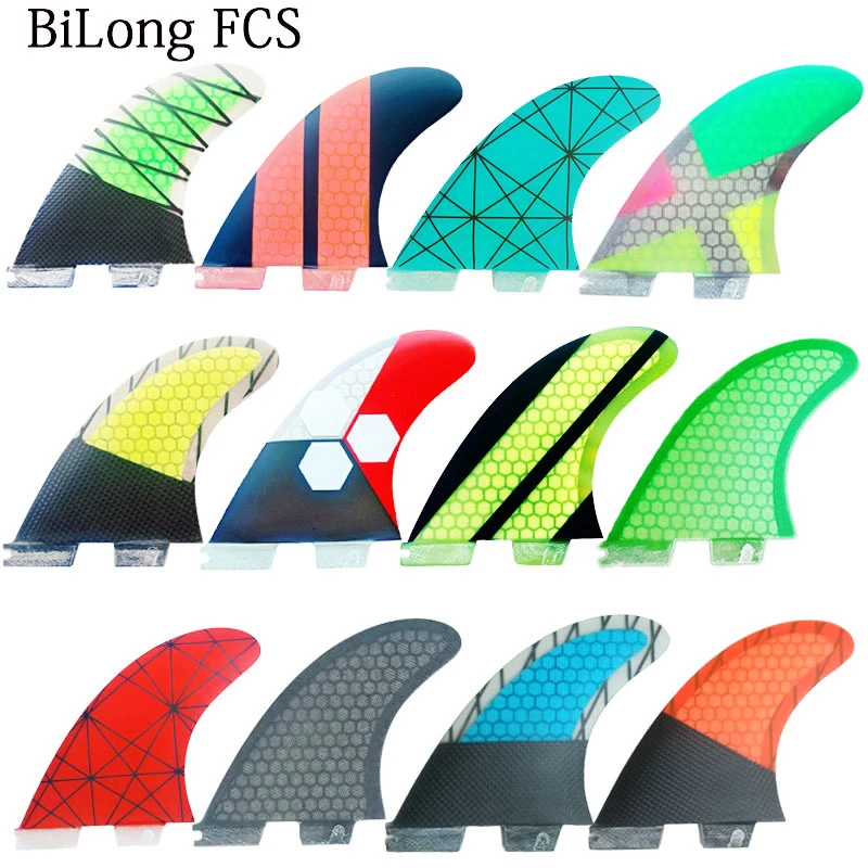 Fin Solutions G-7 Natural FCS Thruster Surfboard Fins - Set Of 3 Fins - View #12