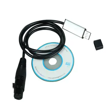 

USB to DMX512 Console Estone USB to DMX Interface Adapter DMX512 Computer PC Satge Lighting Controller Dimmer