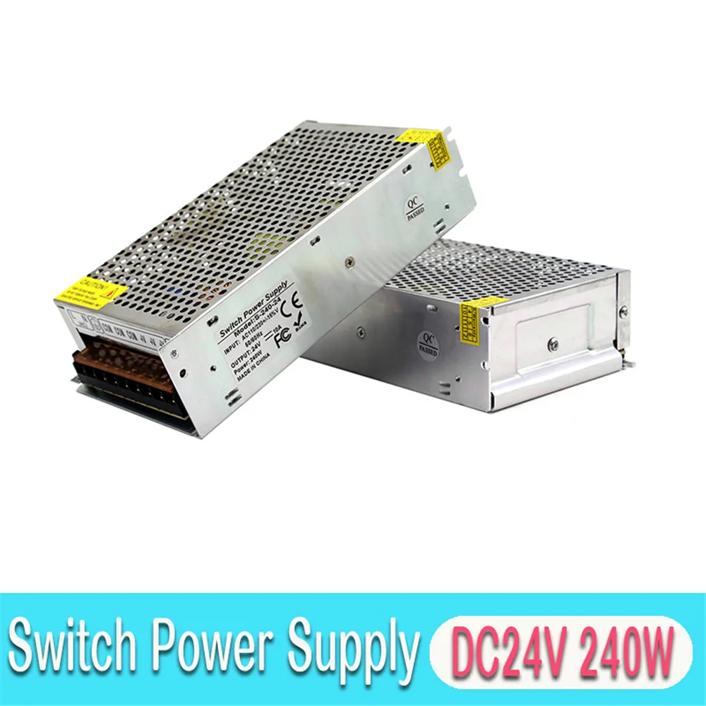 

Factory Direct Single Output Switching Power Supply DC24V10A 240W for Attendance System Repeater LED Lighting