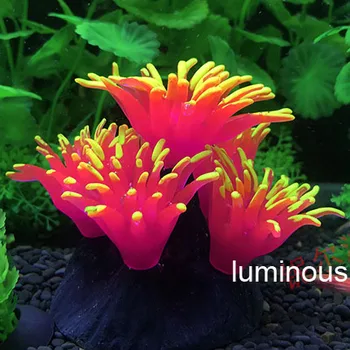 

Decorative Simulated Aquatic Weed Aquarium Accessories Fish Tank Decorations Acuario Tool Aquario Ornaments Plant Luminous Coral